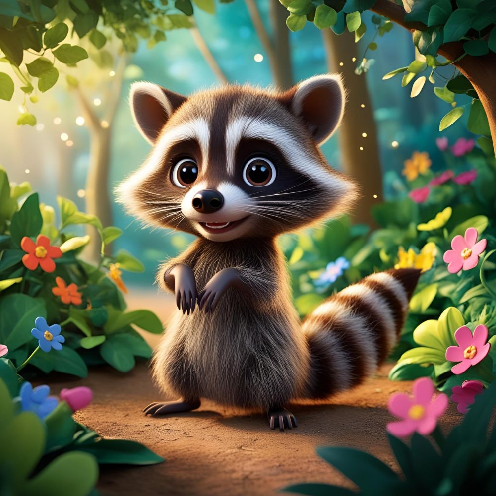 Curious Raccoon